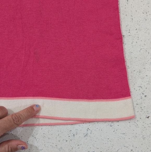 Talbots Plus Woman Pink Knit Top Blouse Crewneck Short Sleeve Stretchy Comfy 2X - Picture 7 of 9